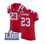 Men's Nike New England Patriots #23 Patrick Chung Red Alternate Vapor Untouchable Elite Player Super Bowl LIII Bound NFL Jersey