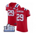 Men's Nike New England Patriots #29 Duke Dawson Red Alternate Vapor Untouchable Elite Player Super Bowl LIII Bound NFL Jersey