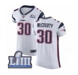 Men's Nike New England Patriots #30 Jason McCourty White Vapor Untouchable Elite Player Super Bowl LIII Bound NFL Jersey