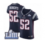 Men's Nike New England Patriots #52 Elandon Roberts Navy Blue Team Color Vapor Untouchable Elite Player Super Bowl LIII Bound NFL Jersey