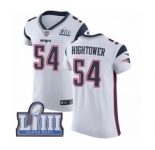 Men's Nike New England Patriots #54 Dont'a Hightower White Vapor Untouchable Elite Player Super Bowl LIII Bound NFL Jersey