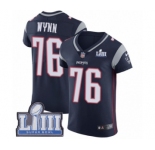 Men's Nike New England Patriots #76 Isaiah Wynn Navy Blue Team Color Vapor Untouchable Elite Player Super Bowl LIII Bound NFL Jersey