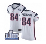 Men's Nike New England Patriots #84 Cordarrelle Patterson White Vapor Untouchable Elite Player Super Bowl LIII Bound NFL Jersey