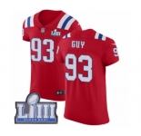 Men's Nike New England Patriots #93 Lawrence Guy Red Alternate Vapor Untouchable Elite Player Super Bowl LIII Bound NFL Jersey