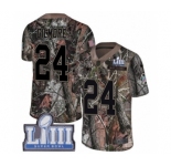 Men's Nike New England Patriots #24 Stephon Gilmore Camo Rush Realtree Limited Super Bowl LIII Bound NFL Jersey