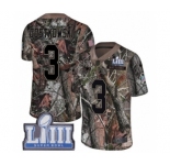 Men's Nike New England Patriots #3 Stephen Gostkowski Camo Rush Realtree Limited Super Bowl LIII Bound NFL Jersey