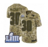 Men's Nike New England Patriots #30 Jason McCourty Limited Camo 2018 Salute to Service Super Bowl LIII Bound NFL Jersey