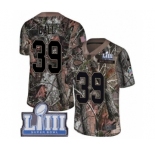 Men's Nike New England Patriots #39 Montee Ball Camo Rush Realtree Limited Super Bowl LIII Bound NFL Jersey