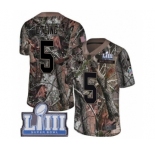 Men's Nike New England Patriots #5 Danny Etling Camo Rush Realtree Limited Super Bowl LIII Bound NFL Jersey