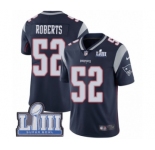 Men's Nike New England Patriots #52 Elandon Roberts Navy Blue Team Color Vapor Untouchable Limited Player Super Bowl LIII Bound NFL Jersey