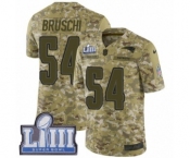 Men's Nike New England Patriots #54 Tedy Bruschi Limited Camo 2018 Salute to Service Super Bowl LIII Bound NFL Jersey