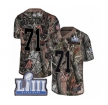 Men's Nike New England Patriots #71 Danny Shelton Camo Rush Realtree Limited Super Bowl LIII Bound NFL Jersey