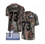 Men's Nike New England Patriots #73 John Hannah Camo Rush Realtree Limited Super Bowl LIII Bound NFL Jersey
