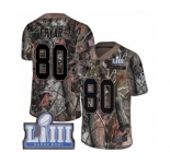 Men's Nike New England Patriots #80 Irving Fryar Camo Rush Realtree Limited Super Bowl LIII Bound NFL Jersey