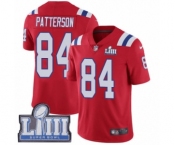 Men's Nike New England Patriots #84 Cordarrelle Patterson Red Alternate Vapor Untouchable Limited Player Super Bowl LIII Bound NFL Jersey
