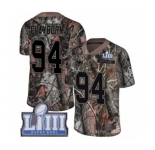 Men's Nike New England Patriots #94 Adrian Clayborn Camo Rush Realtree Limited Super Bowl LIII Bound NFL Jersey