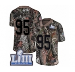 Men's Nike New England Patriots #95 Derek Rivers Camo Rush Realtree Limited Super Bowl LIII Bound NFL Jersey