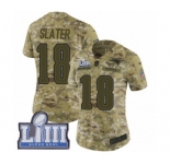 Women's Nike New England Patriots #18 Matthew Slater Limited Camo 2018 Salute to Service Super Bowl LIII Bound NFL Jersey