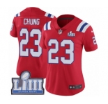 Women's Nike New England Patriots #23 Patrick Chung Red Alternate Vapor Untouchable Limited Player Super Bowl LIII Bound NFL Jersey