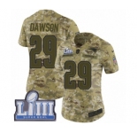 Women's Nike New England Patriots #29 Duke Dawson Limited Camo 2018 Salute to Service Super Bowl LIII Bound NFL Jersey