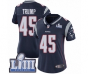 Women's Nike New England Patriots #45 Donald Trump Navy Blue Team Color Vapor Untouchable Limited Player Super Bowl LIII Bound NFL Jersey