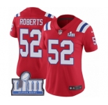 Women's Nike New England Patriots #52 Elandon Roberts Red Alternate Vapor Untouchable Limited Player Super Bowl LIII Bound NFL Jersey