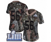Women's Nike New England Patriots #56 Andre Tippett Camo Rush Realtree Limited Super Bowl LIII Bound NFL Jersey