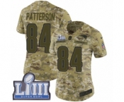 Women's Nike New England Patriots #84 Cordarrelle Patterson Limited Camo 2018 Salute to Service Super Bowl LIII Bound NFL Jersey