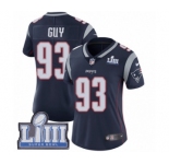 Women's Nike New England Patriots #93 Lawrence Guy Navy Blue Team Color Vapor Untouchable Limited Player Super Bowl LIII Bound NFL Jersey