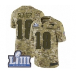Youth Nike New England Patriots #18 Matthew Slater Limited Camo 2018 Salute to Service Super Bowl LIII Bound NFL Jersey