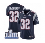 Youth Nike New England Patriots #32 Devin McCourty Navy Blue Team Color Vapor Untouchable Limited Player Super Bowl LIII Bound NFL Jersey
