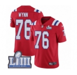 Youth Nike New England Patriots #76 Isaiah Wynn Red Alternate Vapor Untouchable Limited Player Super Bowl LIII Bound NFL Jersey