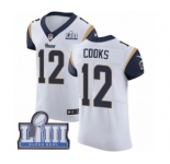 Men's Nike Los Angeles Rams #12 Brandin Cooks White Vapor Untouchable Elite Player Super Bowl LIII Bound NFL Jersey