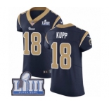 Men's Nike Los Angeles Rams #18 Cooper Kupp Navy Blue Team Color Vapor Untouchable Elite Player Super Bowl LIII Bound NFL Jersey