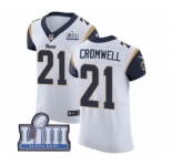 Men's Nike Los Angeles Rams #21 Nolan Cromwell White Vapor Untouchable Elite Player Super Bowl LIII Bound NFL Jersey