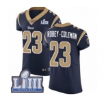 Men's Nike Los Angeles Rams #23 Nickell Robey-Coleman Navy Blue Team Color Vapor Untouchable Elite Player Super Bowl LIII Bound NFL Jersey