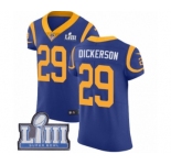Men's Nike Los Angeles Rams #29 Eric Dickerson Royal Blue Alternate Vapor Untouchable Elite Player Super Bowl LIII Bound NFL Jersey