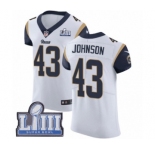 Men's Nike Los Angeles Rams #43 John Johnson White Vapor Untouchable Elite Player Super Bowl LIII Bound NFL Jersey