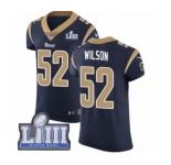 Men's Nike Los Angeles Rams #52 Ramik Wilson Navy Blue Team Color Vapor Untouchable Elite Player Super Bowl LIII Bound NFL Jersey