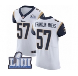 Men's Nike Los Angeles Rams #57 John Franklin-Myers White Vapor Untouchable Elite Player Super Bowl LIII Bound NFL Jersey