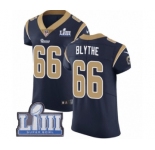 Men's Nike Los Angeles Rams #66 Austin Blythe Navy Blue Team Color Vapor Untouchable Elite Player Super Bowl LIII Bound NFL Jersey