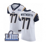 Men's Nike Los Angeles Rams #77 Andrew Whitworth White Vapor Untouchable Elite Player Super Bowl LIII Bound NFL Jersey