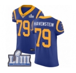 Men's Nike Los Angeles Rams #79 Rob Havenstein Royal Blue Alternate Vapor Untouchable Elite Player Super Bowl LIII Bound NFL Jersey