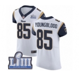 Men's Nike Los Angeles Rams #85 Jack Youngblood White Vapor Untouchable Elite Player Super Bowl LIII Bound NFL Jersey