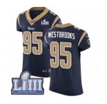 Men's Nike Los Angeles Rams #95 Ethan Westbrooks Navy Blue Team Color Vapor Untouchable Elite Player Super Bowl LIII Bound NFL Jersey