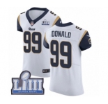 Men's Nike Los Angeles Rams #99 Aaron Donald White Vapor Untouchable Elite Player Super Bowl LIII Bound NFL Jersey