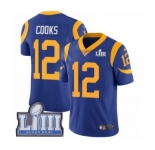Men's Nike Los Angeles Rams #12 Brandin Cooks Royal Blue Alternate Vapor Untouchable Limited Player Super Bowl LIII Bound NFL Jersey