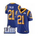 Men's Nike Los Angeles Rams #21 Aqib Talib Royal Blue Alternate Vapor Untouchable Limited Player Super Bowl LIII Bound NFL Jersey