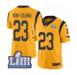 Men's Nike Los Angeles Rams #23 Nickell Robey-Coleman Limited Gold Rush Vapor Untouchable Super Bowl LIII Bound NFL Jersey