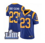 Men's Nike Los Angeles Rams #23 Nickell Robey-Coleman Royal Blue Alternate Vapor Untouchable Limited Player Super Bowl LIII Bound NFL Jersey